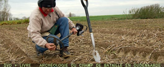 arch&eacute;ologie du champ de bataille &agrave; Oudenaarde